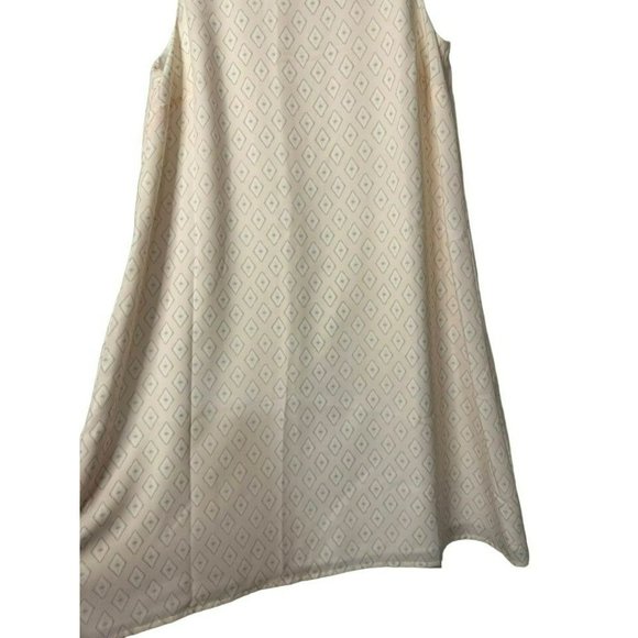 Loft Ladies Sleeveless Shift Diamond Pattern Sleeveless Pastel Dress Size XS - Picture 4 of 7